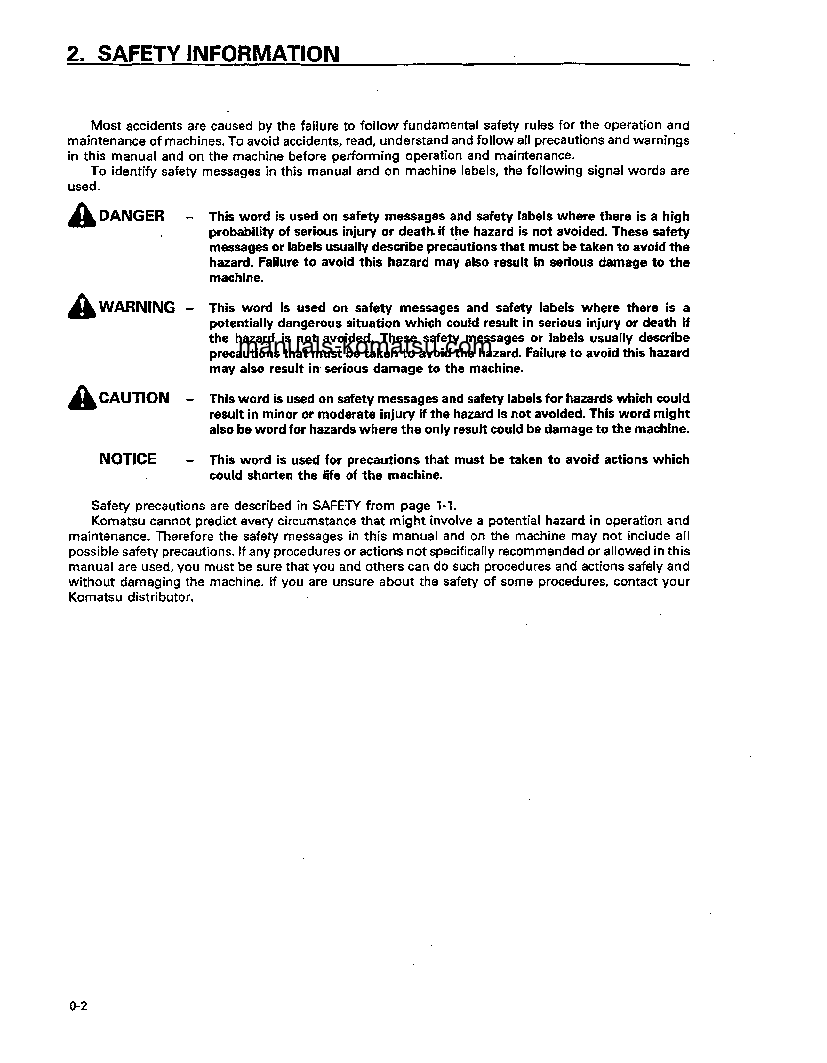 Protected: D41P-6(BRA) S/N B20001-B20500 Operation manual (English)