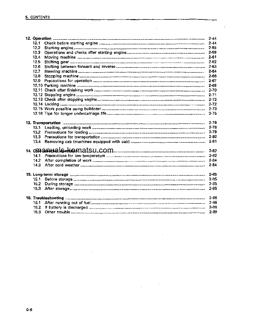 Protected: D41P-6(BRA) S/N B20001-B20500 Operation manual (English)