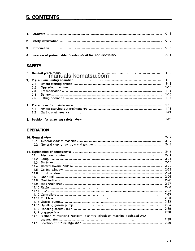 Protected: PC1000SE-1(JPN) S/N 10377-UP Operation manual (English)