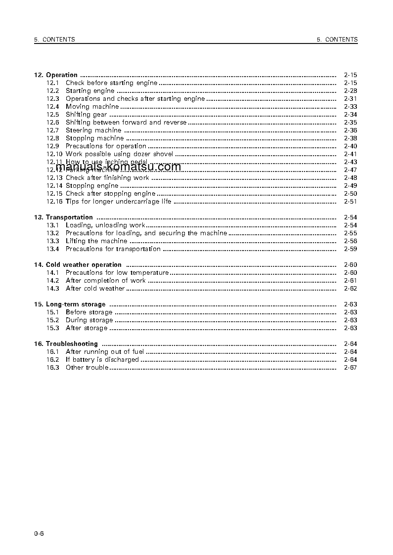 Protected: D75S-5(JPN) S/N 16591-UP Operation manual (English)