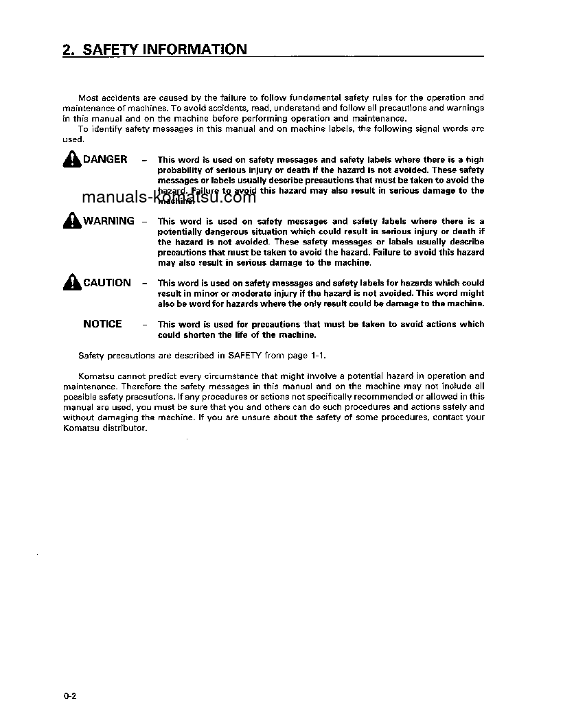 Protected: WA900-1(USA)-L S/N A20001-A20007 Operation manual (English)
