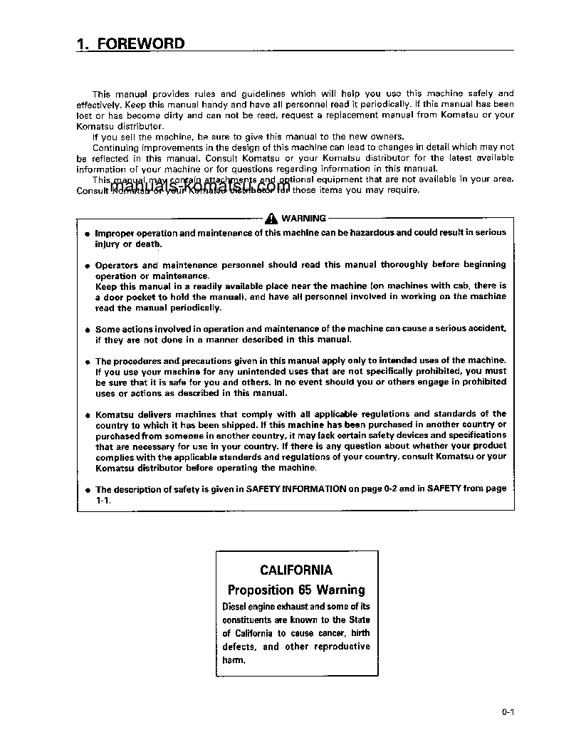 Protected: D85P-21(JPN) S/N 3001-UP Operation manual (English)