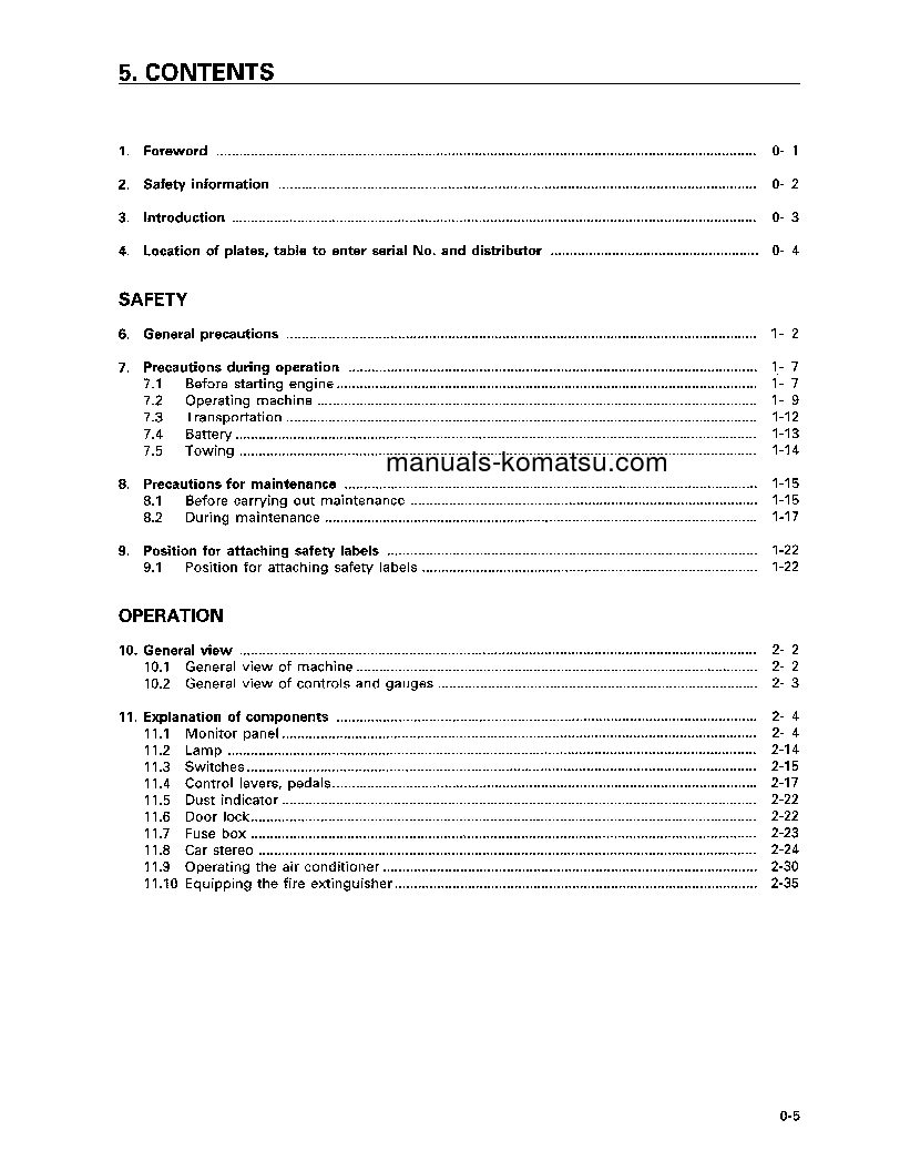 Protected: D85P-21(JPN) S/N 3001-UP Operation manual (English)