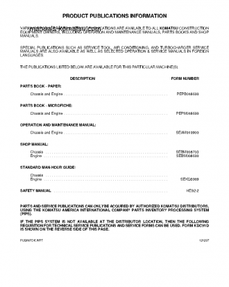 PC750LC-6(JPN) S/N 10001-10238 Operation manual (English)