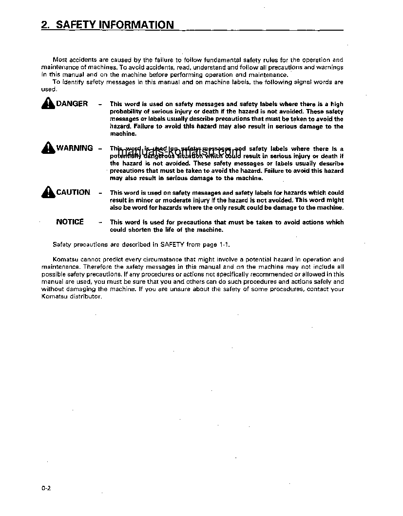 Protected: WA700-1(JPN) S/N 15000-UP Operation manual (English)