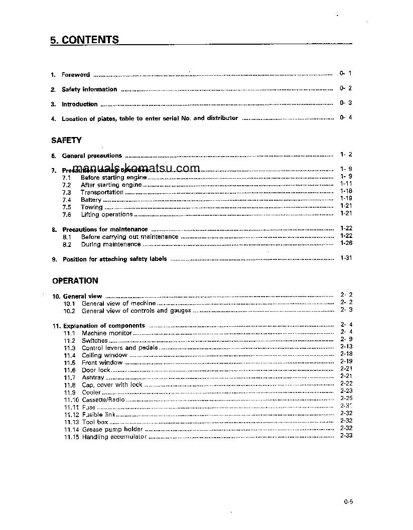 Protected: PC200-6(THA)-B S/N C10001-C10567 Operation manual (English)