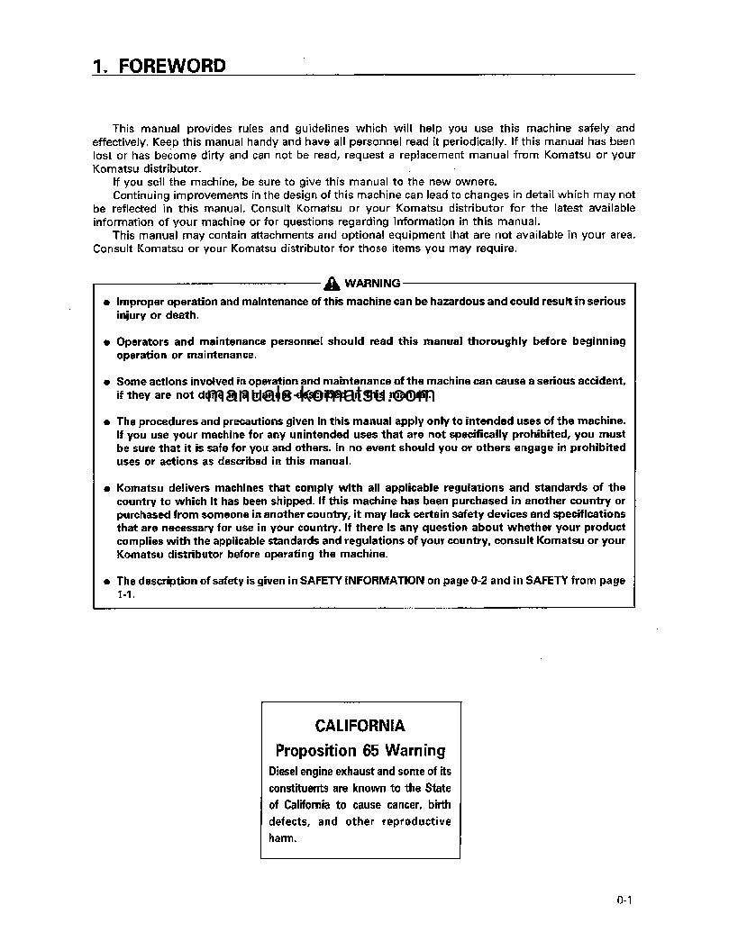 Protected: WA700-3(JPN) S/N 50001-50009 Operation manual (English)