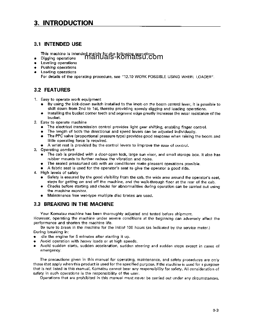 Protected: WA700-3(JPN) S/N 50001-50009 Operation manual (English)