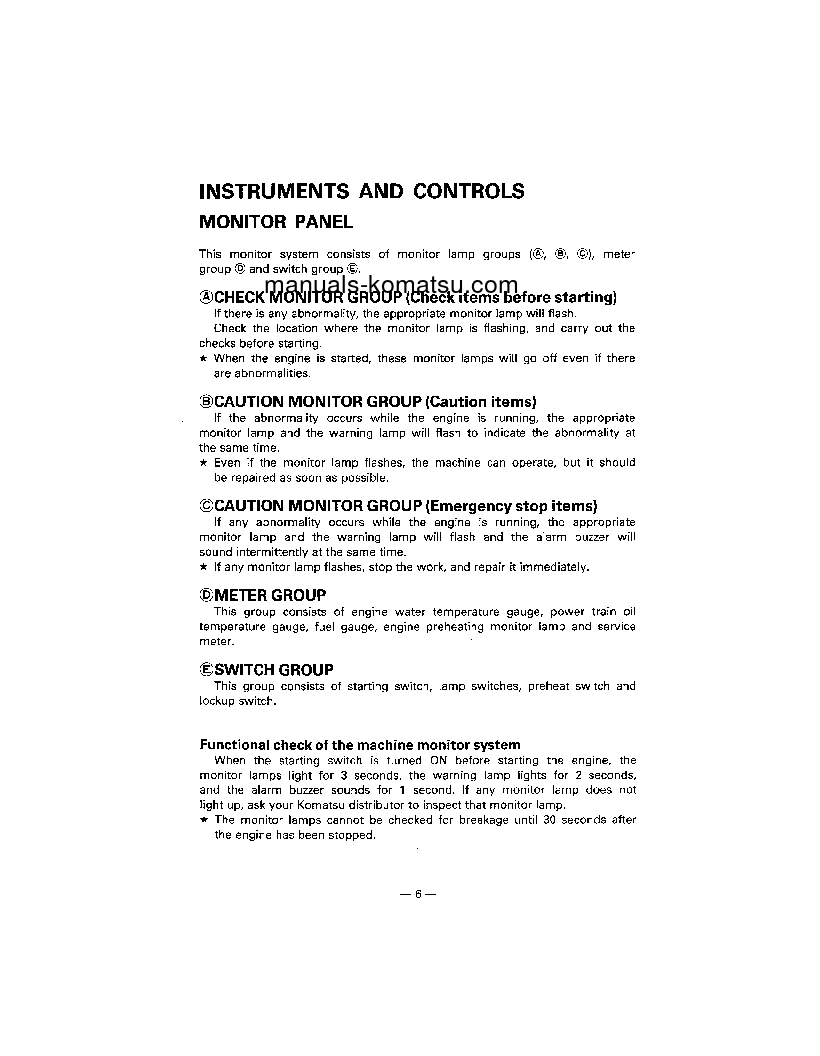 Protected: D475A-2(JPN) S/N 10201-10281 Operation manual (English)