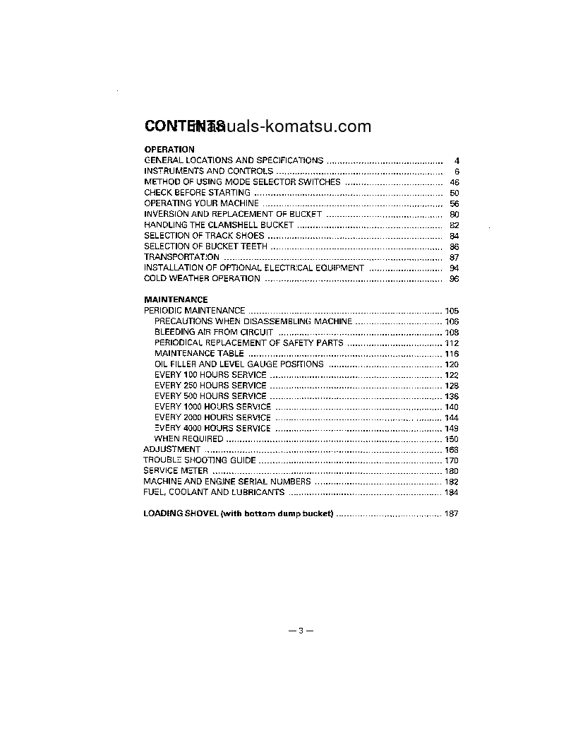 Protected: PC400LC-5(JPN) S/N 20001-20602 Operation manual (English)