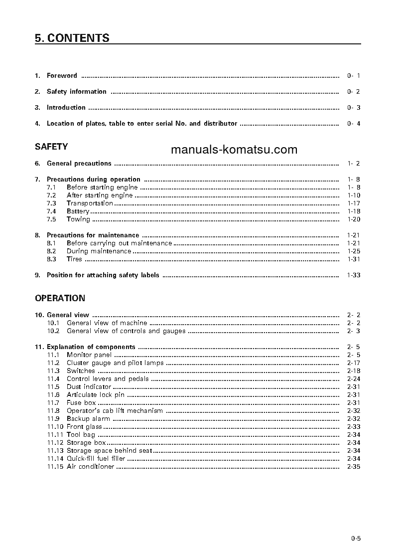 Protected: GD825A-2(JPN) S/N 12051-12106 Operation manual (English)