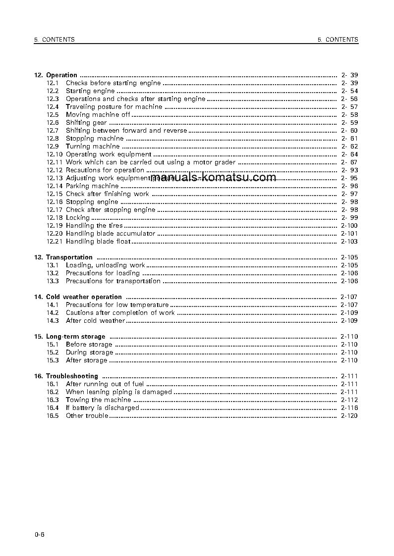 Protected: GD825A-2(JPN) S/N 12051-12106 Operation manual (English)