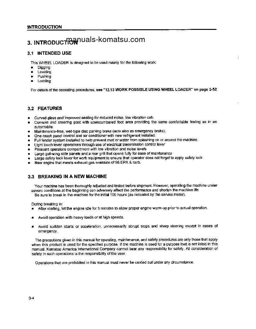 Protected: WA250L-3(JPN) S/N 53001-53060 Operation manual (English)