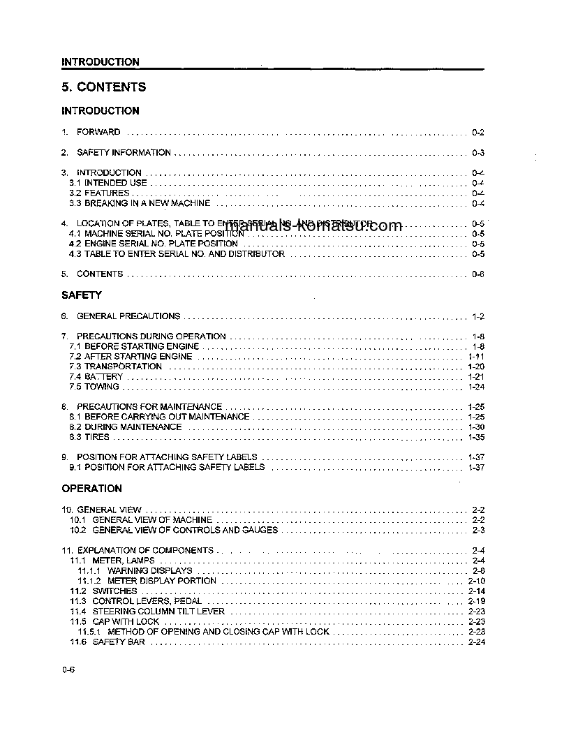 Protected: WA250L-3(JPN) S/N 53001-53060 Operation manual (English)