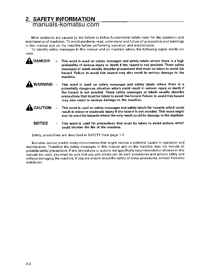 Protected: PC200-6(THA)-B S/N C10568-C10780 Operation manual (English)