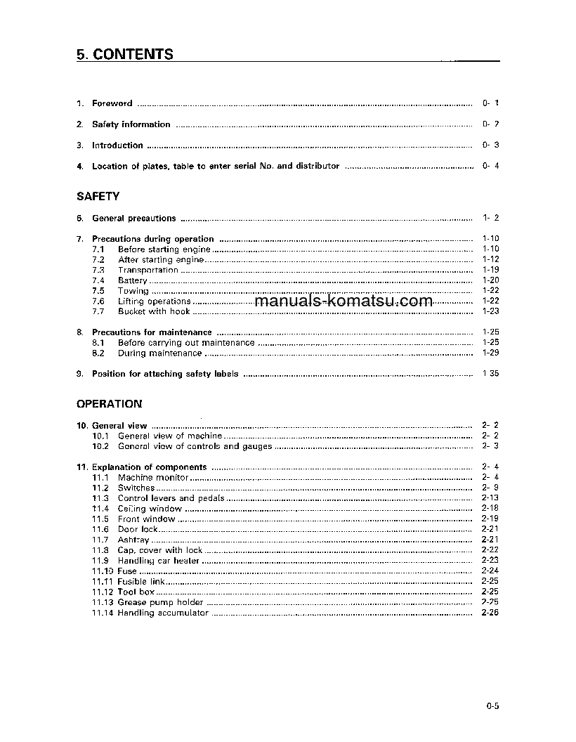 Protected: PC200-6(THA)-B S/N C10568-C10780 Operation manual (English)
