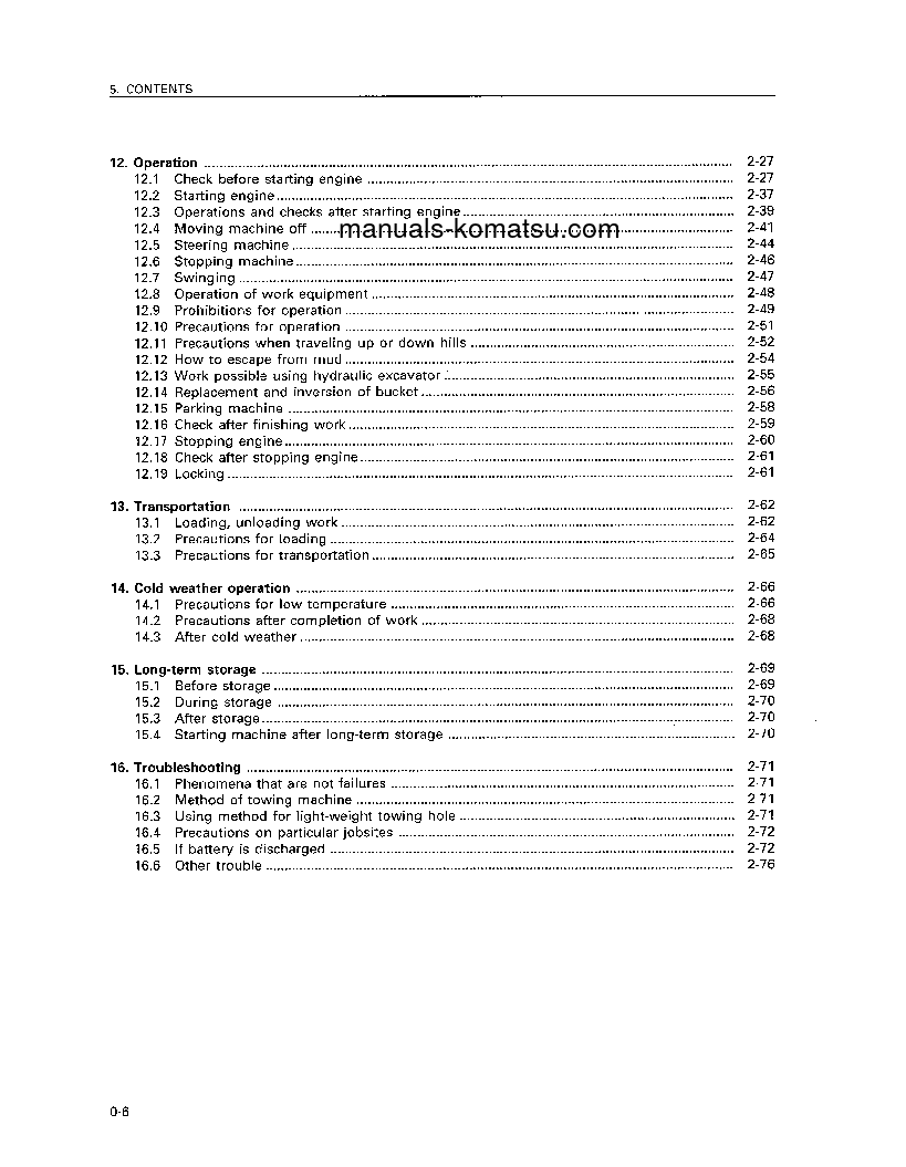 Protected: PC200-6(THA)-B S/N C10568-C10780 Operation manual (English)