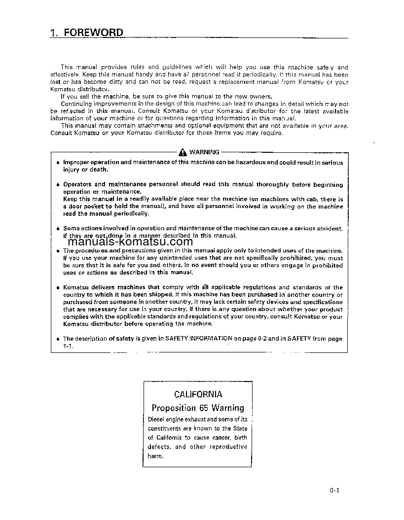 Protected: D575A-2(JPN) S/N 10035-UP Operation manual (English)