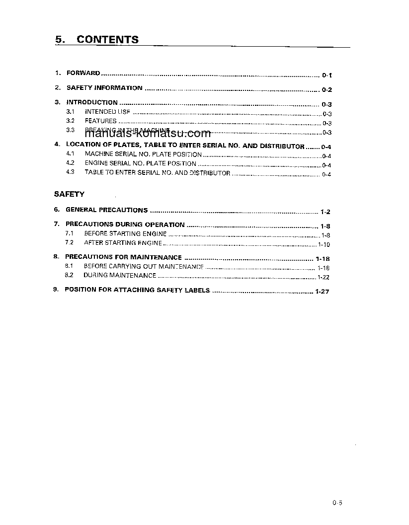 Protected: D575A-2(JPN) S/N 10035-UP Operation manual (English)