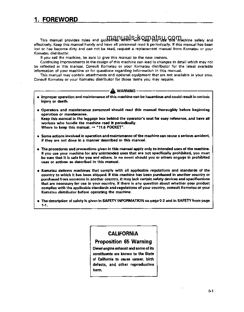 Protected: PC1800-6(JPN) S/N 10012-11001 Operation manual (English)