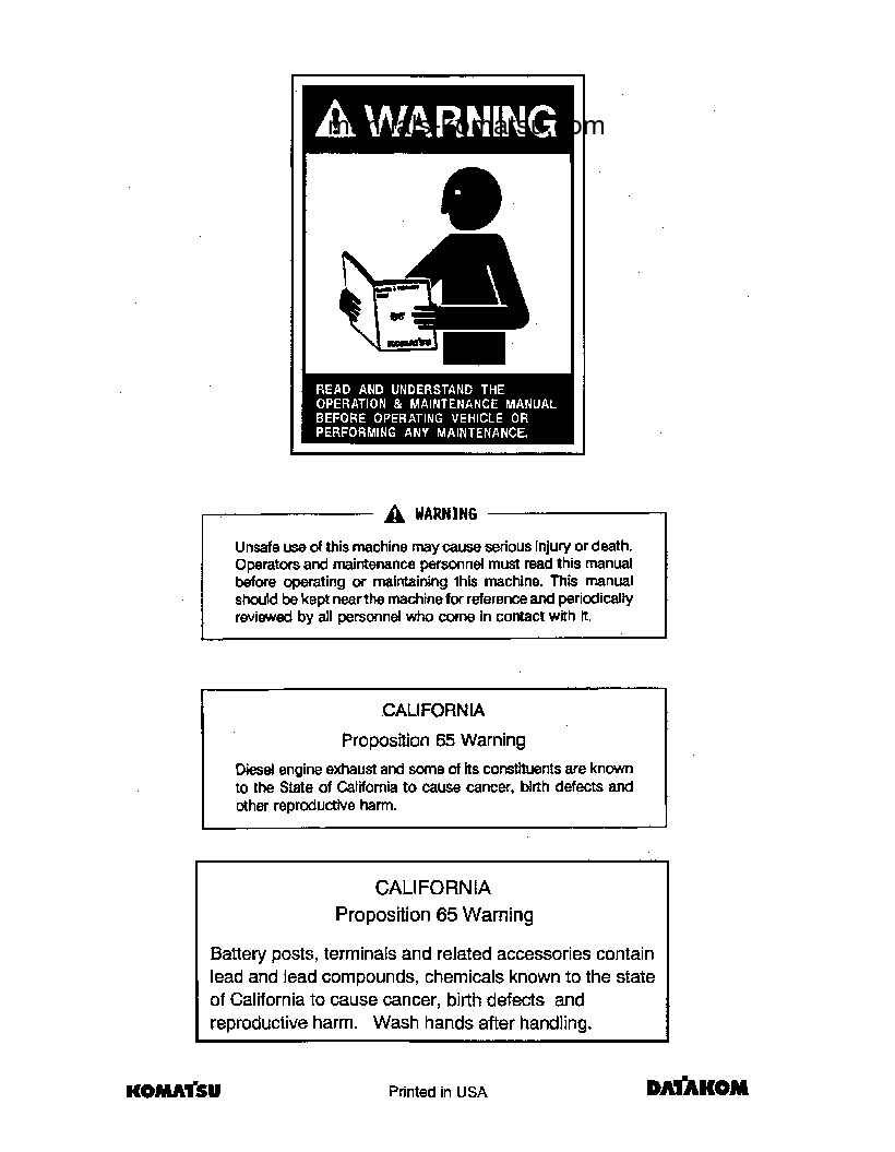 PC200LC-6(THA)-A S/N C30092-UP Operation manual (English)
