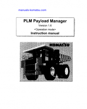 PLM(USA) S/N ALL Operation manual (English)