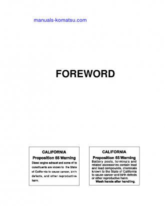 D61PX-12(JPN) S/N 1112-1500 Operation manual (English)