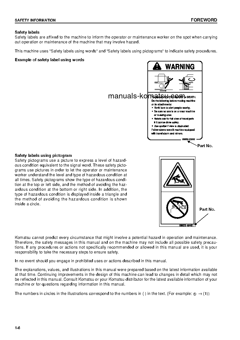 Protected: D61PX-12(JPN) S/N 1112-1500 Operation manual (English)