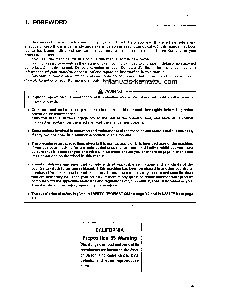 Protected: PC128US-2(JPN) S/N 5001-6456 Operation manual (English)