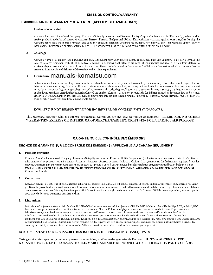 Protected: PC128UU-2(JPN) S/N 5001-5837 Operation manual (English)