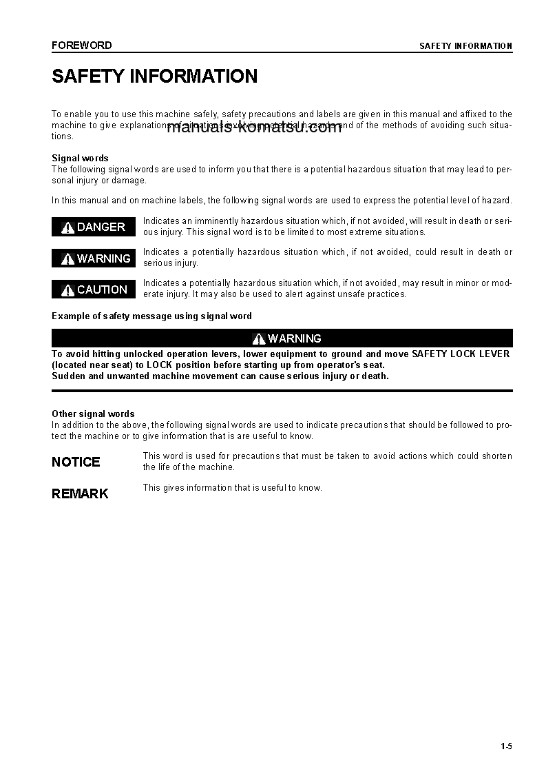 Protected: PC228USLC-3(JPN) S/N 20001-30000 Operation manual (English)