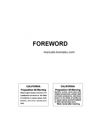 PC78US-5(JPN) S/N 1001-UP Operation manual (English)