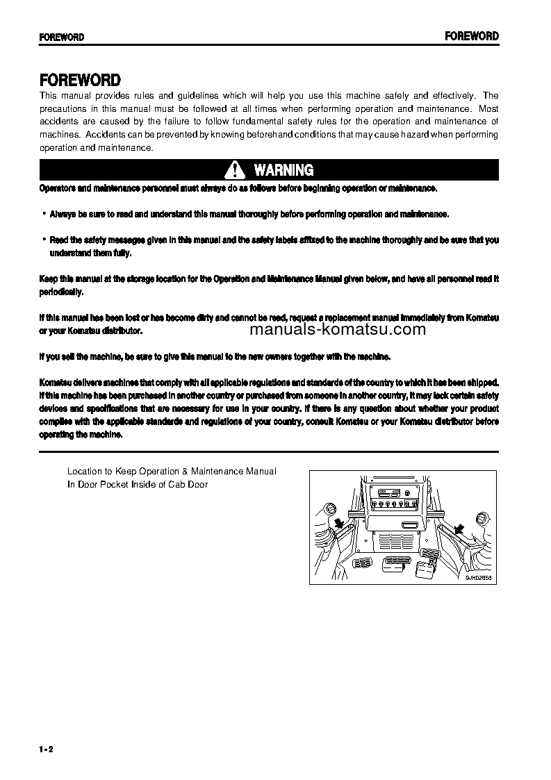 Protected: D475A-3(JPN)-PALM CONTROL SYSTEM S/N 10695-UP Operation manual (English)