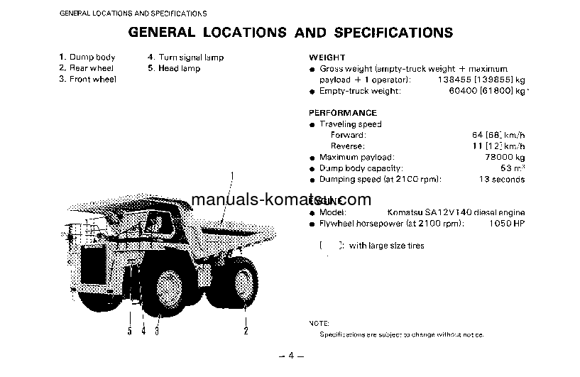 Protected: HD785-3(JPN) S/N 2001-2268 Operation manual (English)