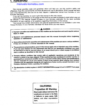 WD900-3(JPN) S/N 50001-UP Operation manual (English)