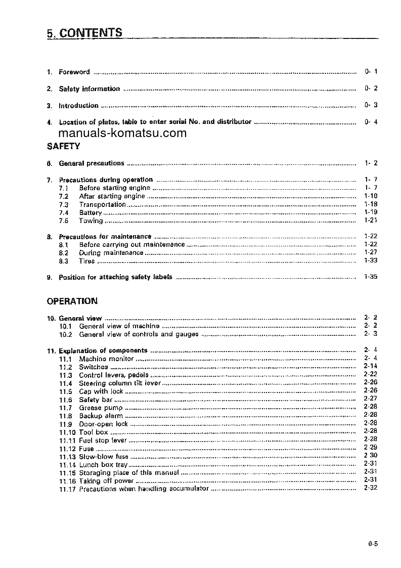 Protected: WD900-3(JPN) S/N 50001-UP Operation manual (English)
