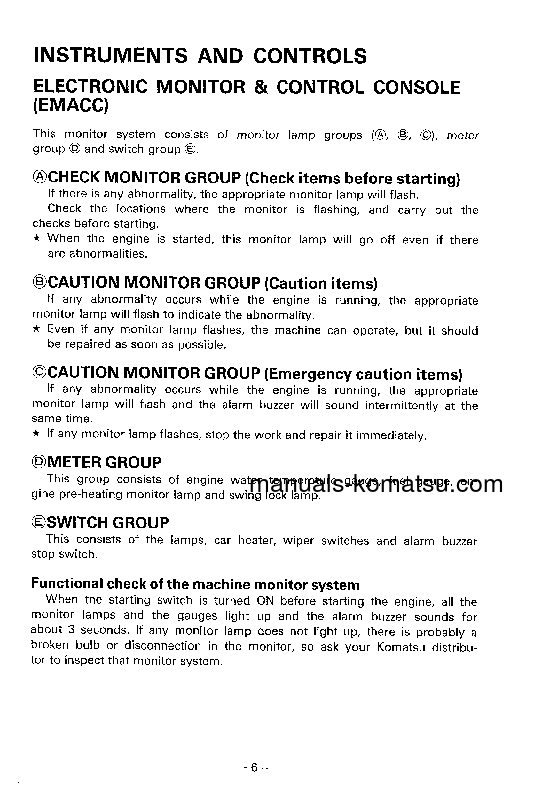 Protected: PC120-5(JPN)-CUSTOM S/N 36601-UP Operation manual (English)