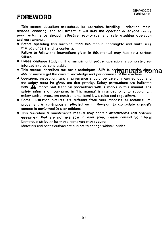 Protected: HD325-6(JPN) S/N 5001-UP Operation manual (English)