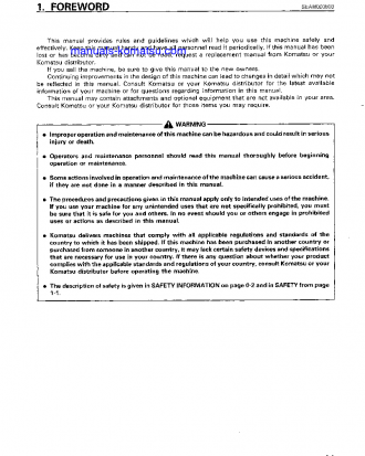 HD325-6(JPN) S/N 5292-5484 Operation manual (English)