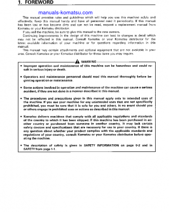 D85ESS-2(JPN)-A S/N 3034-3101 Operation manual (English)