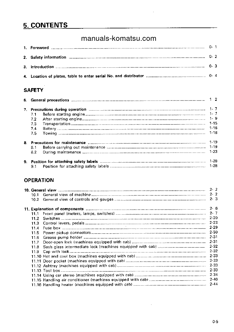 Protected: D85ESS-2(JPN)-A S/N 3377-4000 Operation manual (English)