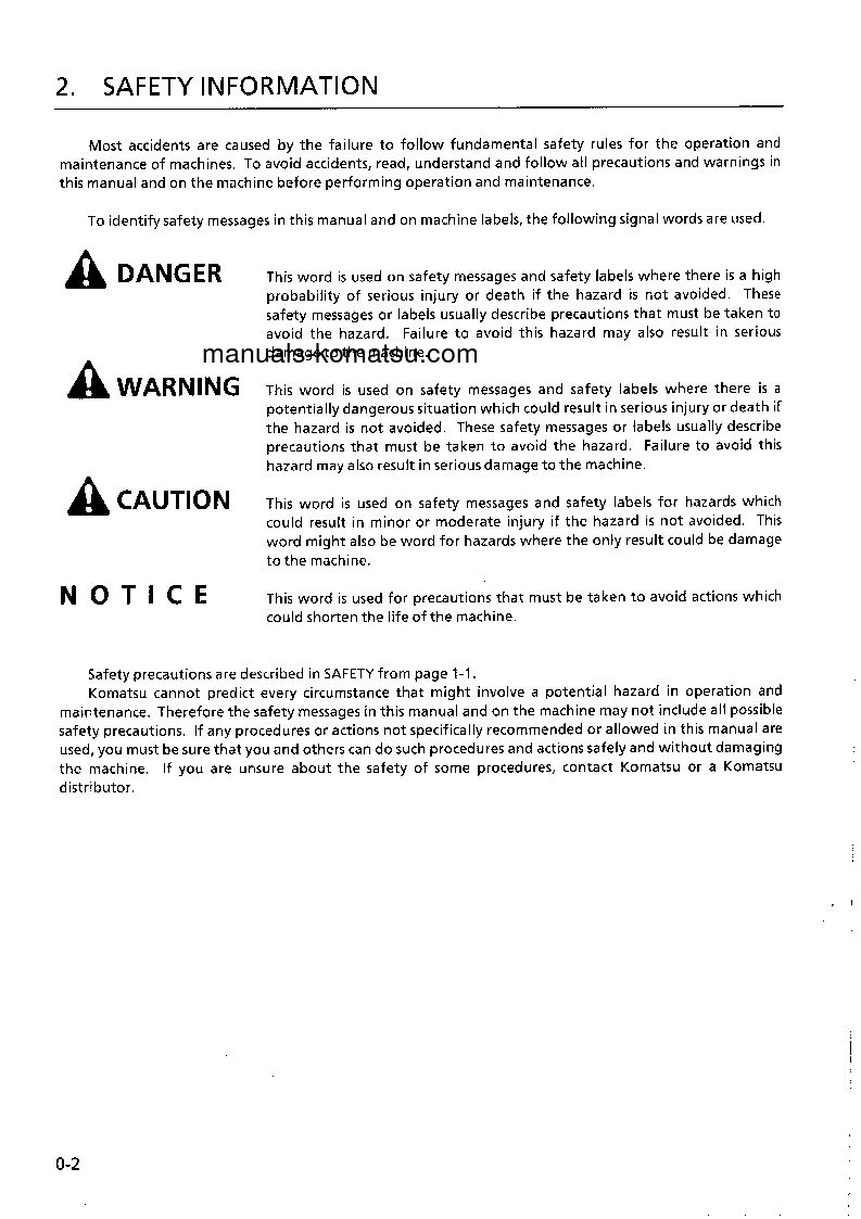 Protected: GD825A-2(JPN) S/N 11001-12050 Operation manual (English)