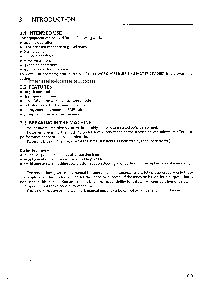 Protected: GD825A-2(JPN) S/N 11001-12050 Operation manual (English)