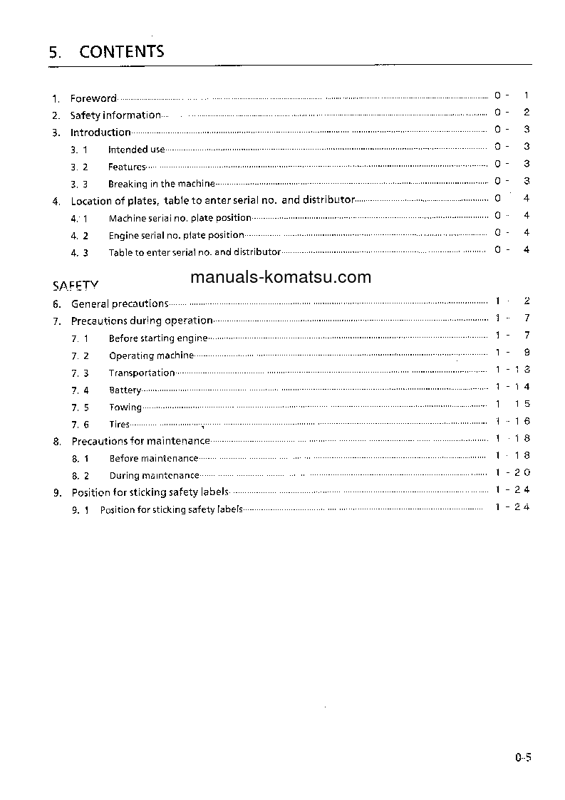 Protected: GD825A-2(JPN) S/N 11001-12050 Operation manual (English)