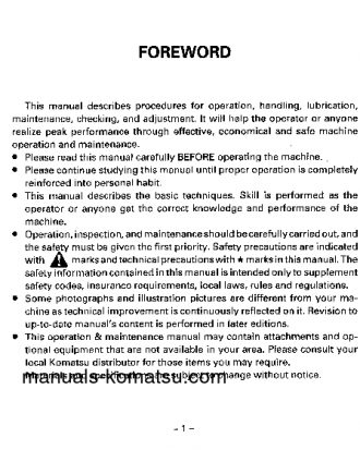 EG150-5(JPN) S/N 6001-UP Operation manual (English)