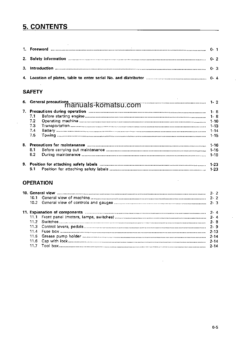 Protected: D70LE-12(JPN) S/N 60003-UP Operation manual (English)
