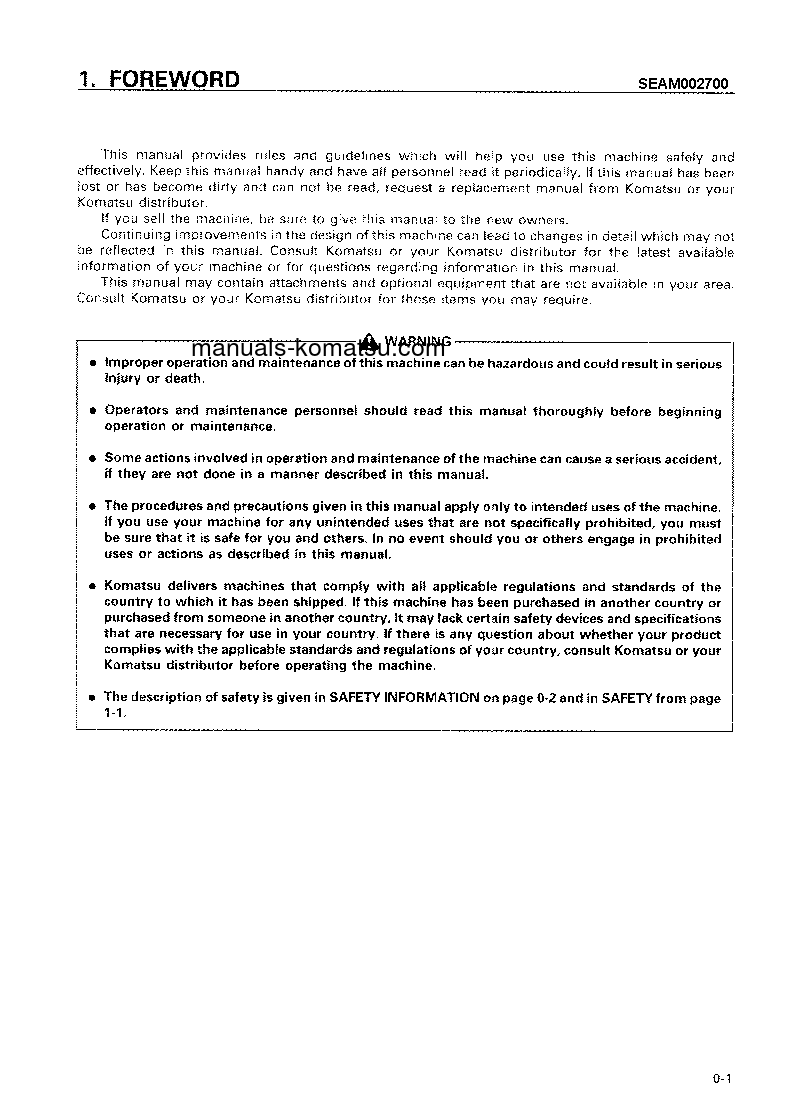 Protected: LW80-1(JPN) S/N 10001-UP Operation manual (English)