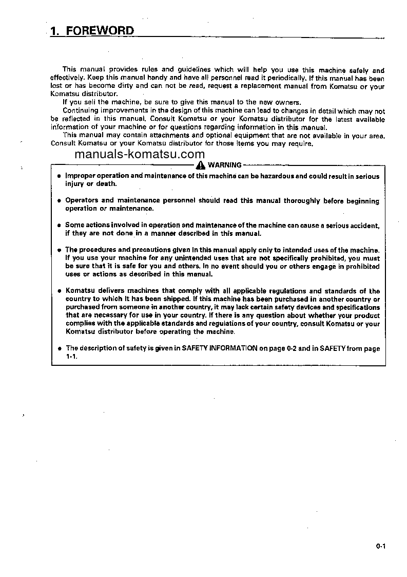 Protected: WA450-3(JPN) S/N 50001-UP Operation manual (English)