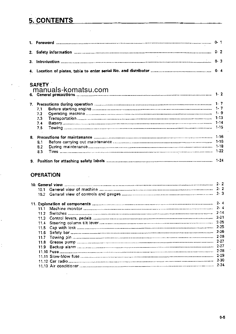 Protected: WA450-3(JPN) S/N 50001-UP Operation manual (English)