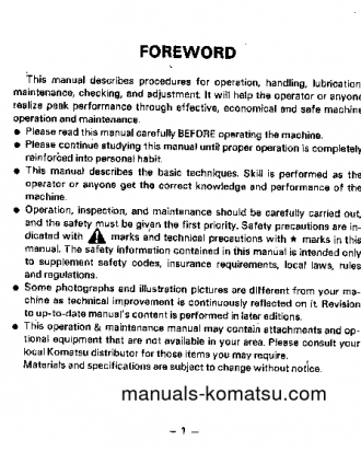 S6D125-1(JPN)-FOR KSP S/N 10001-UP Operation manual (English)